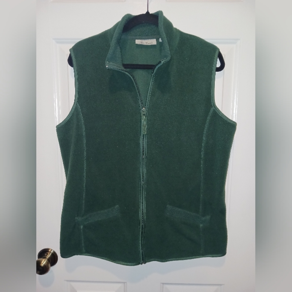 Jason Maxwell Forest Green Fleece Vest